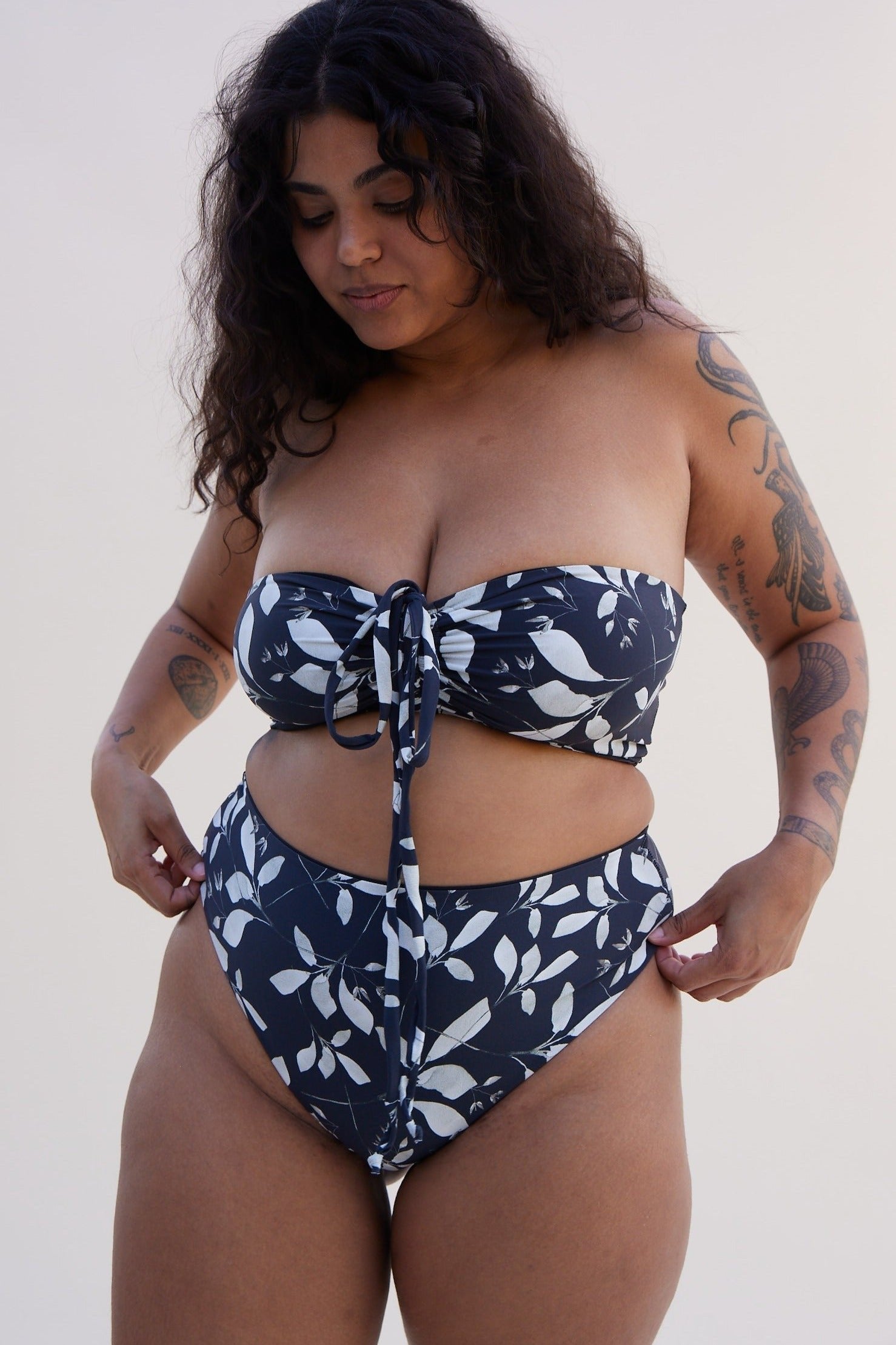 Isla bandeau, bandeau bikini, lexaswim, bikini top, strapless top, bikini top for a big bust